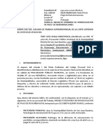 CONTESTACION DE LA DEMANDA de Homologación