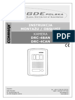 Instrukcja Montaśu / Obsługi Kamera Drc-4Ban Drc-4Can