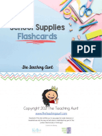 School Supplies Flashcards