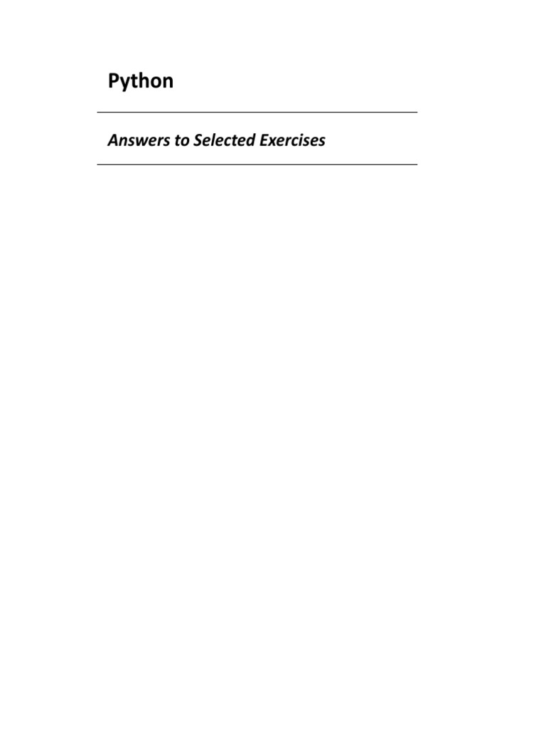 Py Exercise | PDF | Computer Programming | Computer Science