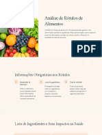 Análise de Rótulos de Alimentos