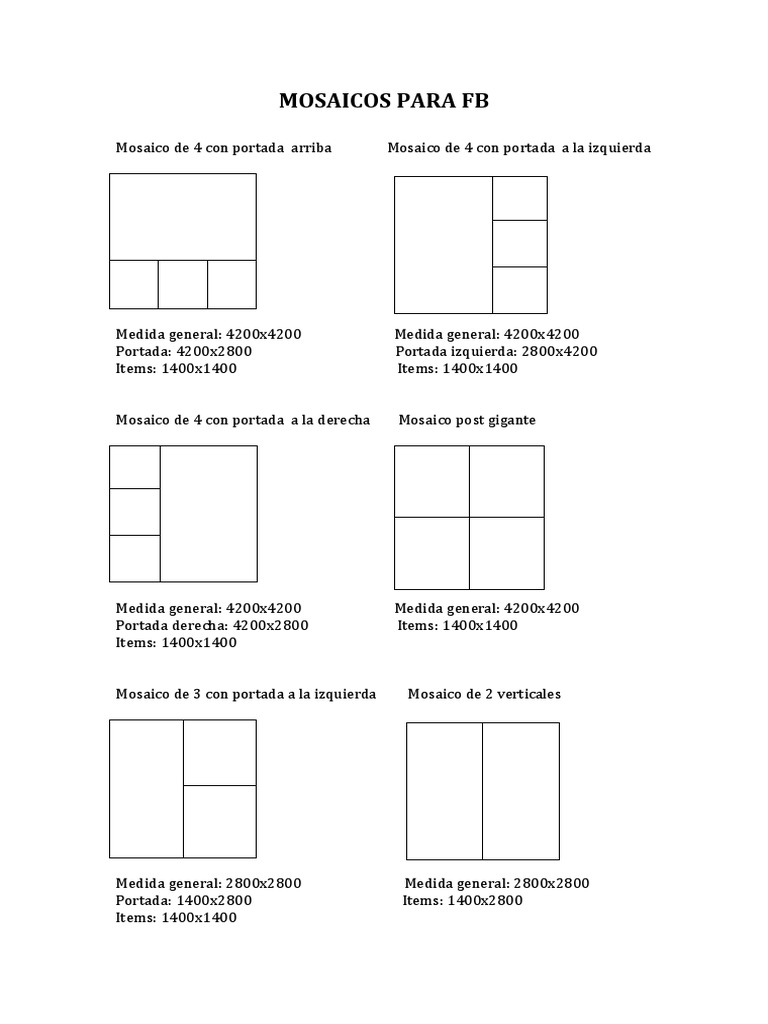 Medidas mosaicos para fb tw pdf