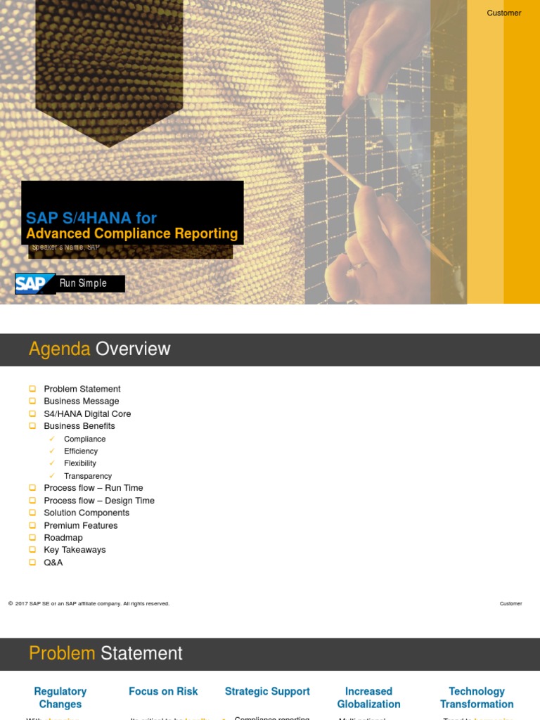 SAP Advanced Compliance Reporting PDF Analytics Regulatory Compliance