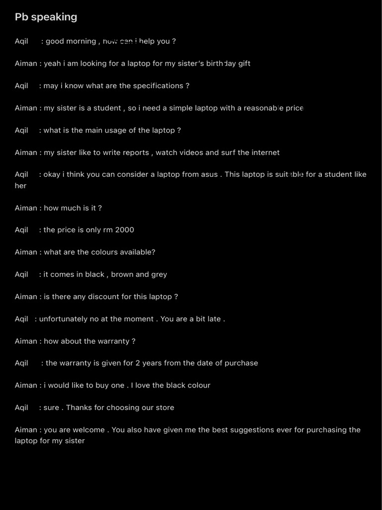 PB Speaking | PDF