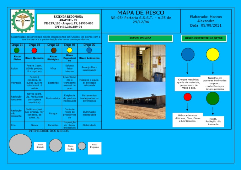 Mapa de Risco - Oficina | PDF | Natureza | Ciências Físicas