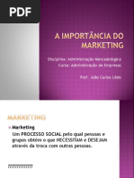 A Importância do Marketing