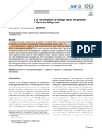 Intrapersonal Capacities For Sustainability A Change Agent Perspective On The Inner Dimension' of Sustainability Work