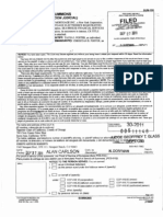 9-27-2011 Filed Copy of Zombie Bank Assignment Summons and Complaint