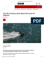 Jet Ski Tourists Shot Dead Off Coast of Algeria - BBC News