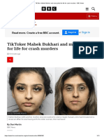 TikToker Mahek Bukhari and Mum Jailed For Life For Crash Murders - BBC News