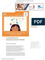 A Importância Da Educação Sexual No Brasil - Unicap - Universidade Católica de Pernambuco