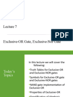 Lecture 7 (XOR-XNOR Gates - FunctionSimplification)