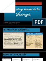 Historia y Ramas de La Sociologia