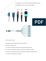 Fibre Cable and SFP Connector - Tranciever Notes
