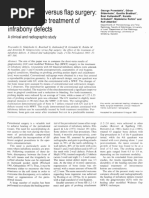 1992 Proestakis, Soderholm, Bratthall, Etc. Gingivectomy Versus Flap Surgery, The Effect of The Treatment of Infrabony Defects