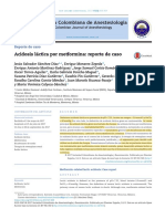 Acidosis Láctica Por Metformina Subrayado