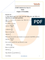 NCERT Solutions For Class 12 Maths Chapter 13 - Probability - .