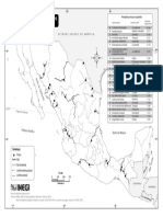 Mapa Nacional de Mexico - Presas - Blanco y Negro