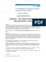 Atividade 1 - Ped - Prática de Ensino Da Educação Básica - 53/2023