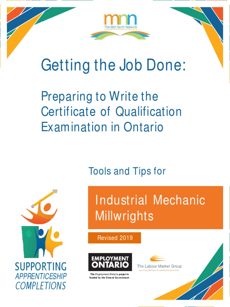 C of Q - Preparation Industrial Mechanic Millwright 2019 FINAL 2 | PDF ...