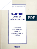 Vincent de Coorebyter Sartre Avant La Phénoménologie. Autour de La Nausée Et de La Légende de La Vérité