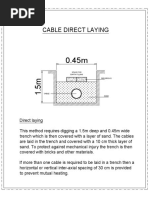 Underground Cable Laying Specifications | PDF | Duct (Flow) | Trench