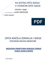 MSONJ Opća Načela Zdravlja I Njege Medicina Primitivnih Naroda I Starog Vijeka Izvan Europe 3. Razred