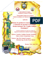 Sistema de Gestión de Avances Académicos y Asistencia de Docentes en El Colegio Técnico Nacional "Dr. Camilo Gallegos Domínguez"
