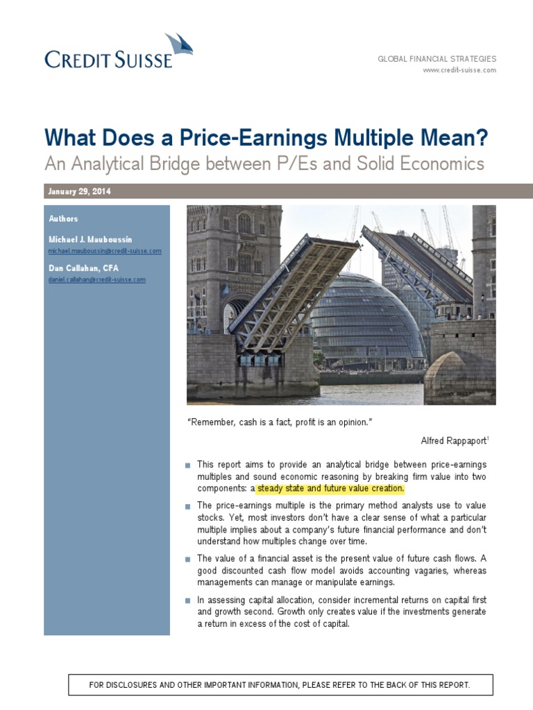 Mauboussin What Does PE Mean PDF PriceEarnings Ratio Valuation (Finance)