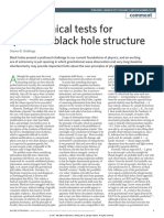 1 Astronomical Tests For Quantum Black Hole Structure (Giddings 2017)