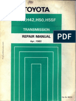 Toyota H41 H42 H50 H55F 1982 Transmission Repair Manual