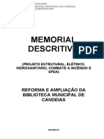 Memorial Descritivo Geral - Biblioteca