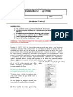 Eletricidade I - Atividade Prática I (Março de 2023) (RESP)