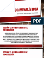 Criminalistica - Sesión 12