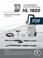 Lavadora Intech HL 1800 - Manual de Instruções de Usuário