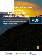 Primer Reporte Nacional Sobre Estado y Tendencia de La Alta Montaña en Colombia RETAM