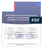 Procedimiento Trabajo Seguro Manejo y Almacenamiento de Cilindros de Gases Medicinales