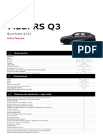 RSQ3sb Audi - Ficha Tecnica - MY 2023