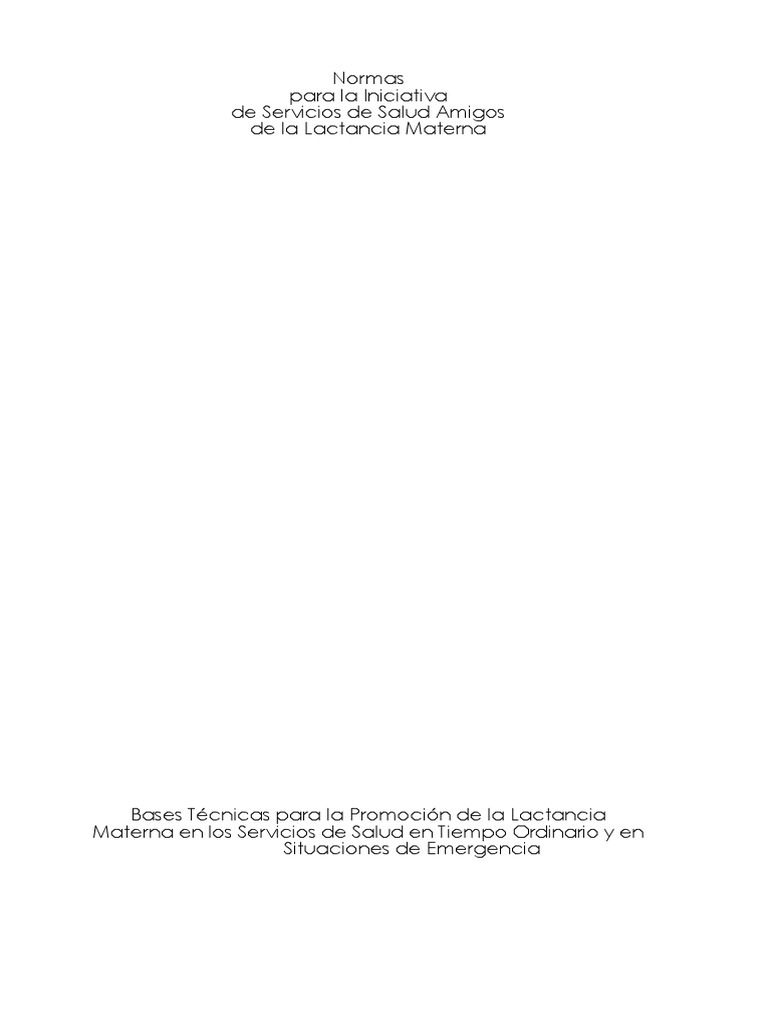 Normas de La Issalm, Mspas PDF Amamantamiento Economía de la Salud
