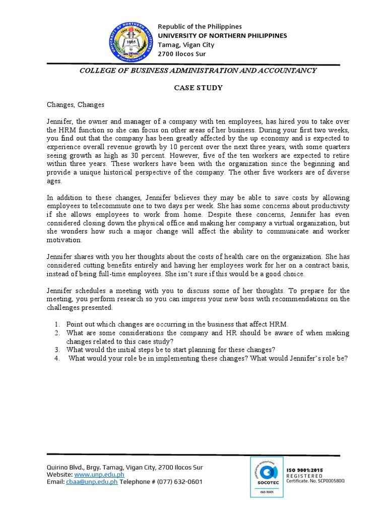 Case Study 1 | PDF | Human Resource Management | Employment