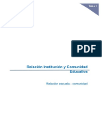 Institucion y Comunidad