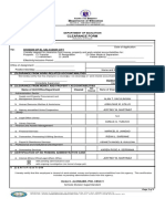Clearance Form
