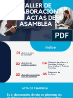 Taller Elaboración de Actas de Asamblea