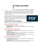 Trabajo, Empleo y Desempleo