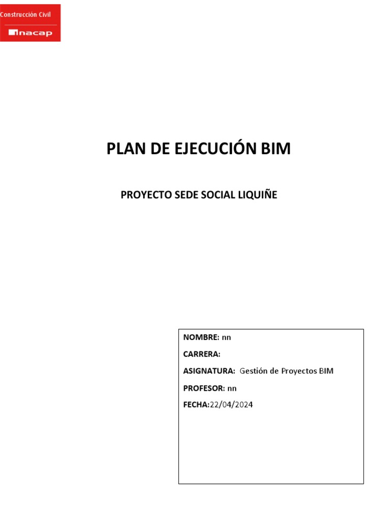 Plan de Ejecución BIM para Sede Social | PDF | Modelado de información ...