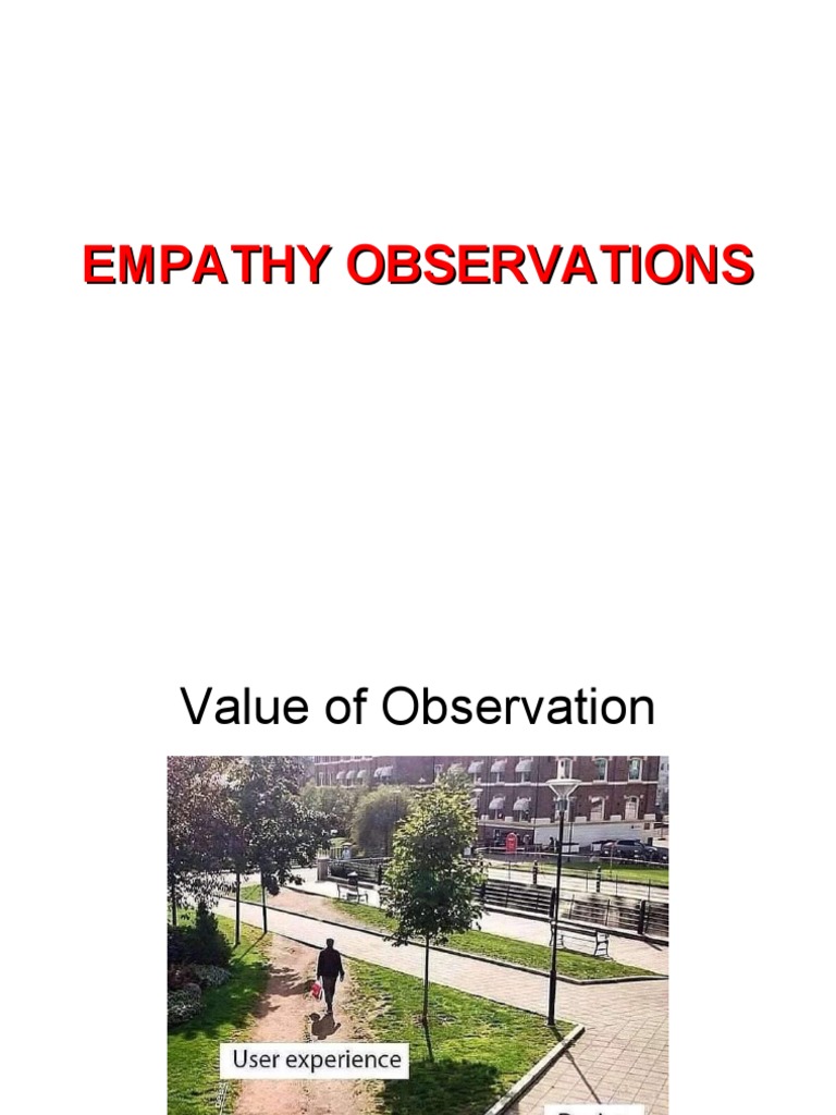 Empathy Observation | Download Free PDF | Empathy | Behavior