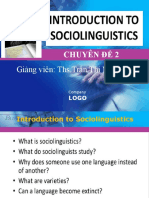 Sociolinguistics UPDATE NEW
