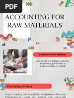 Accounting For Raw Material and Labor