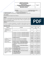 Plano de Curso MECANICA GERAL 4 PERÍODO DEPART III - 2023 2 Semestre IFG