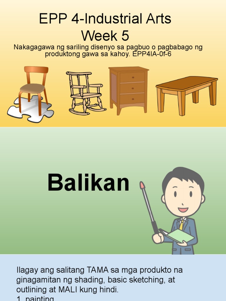 EPP 4Industrial Arts Week 5 PDF